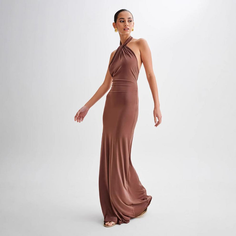 The Seraphina Halter Maxi