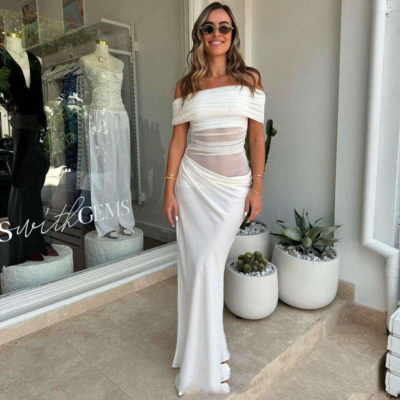Diaphanous Halter Dress