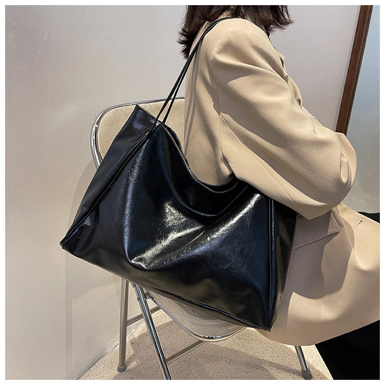 Vintage Leather Tote Bag