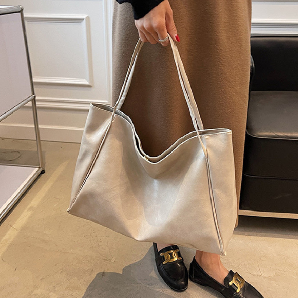 Vintage Leather Tote Bag