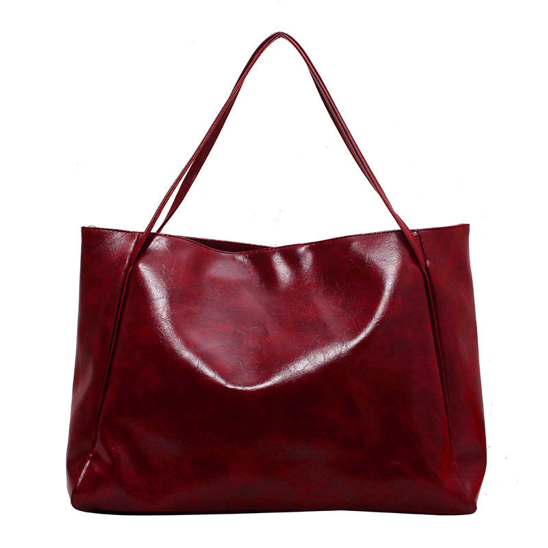 Vintage Leather Tote Bag