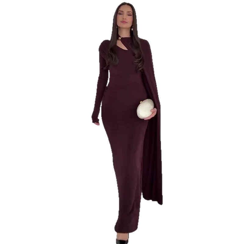 The Chestnut Cape Dress