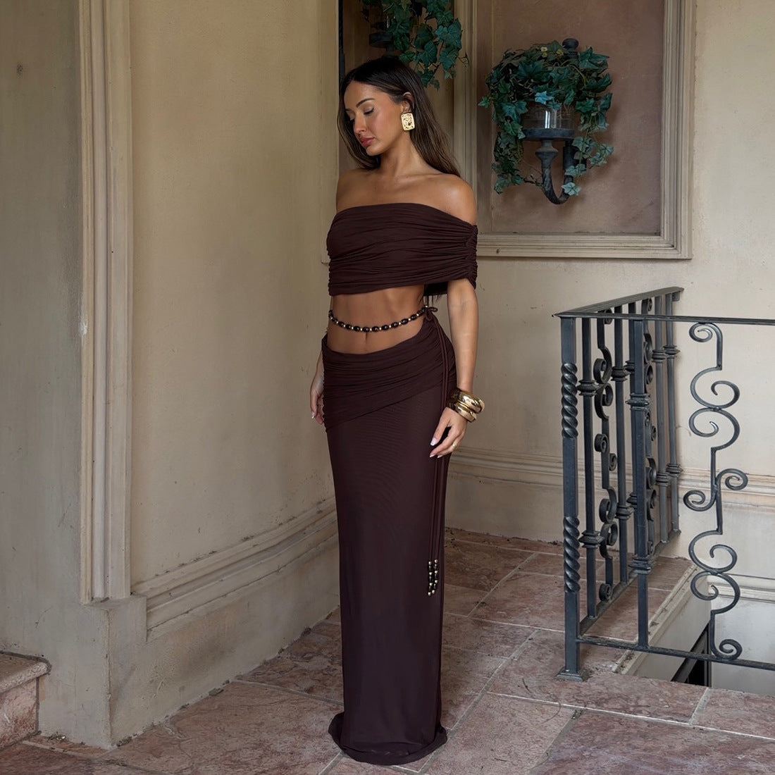 The Serene Pleated Set