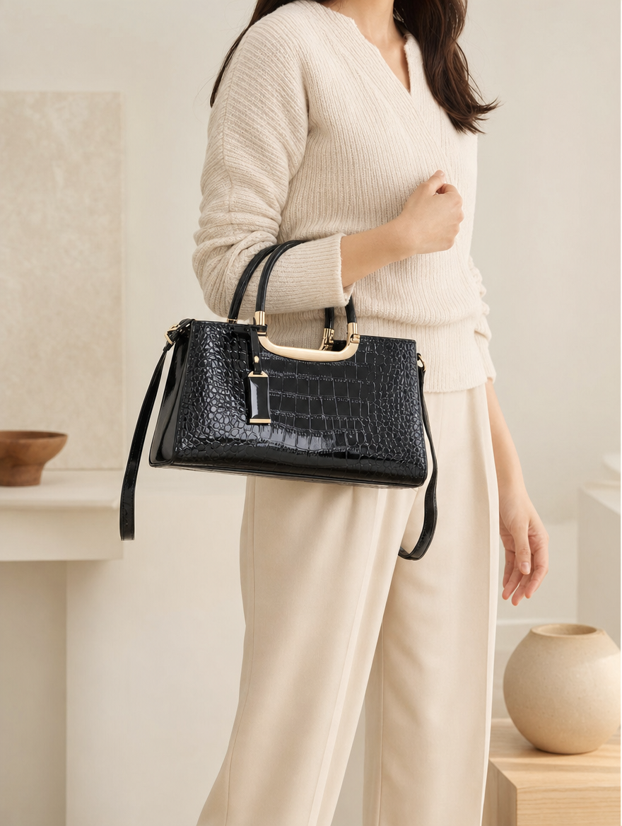Joséphine Croco Handbag