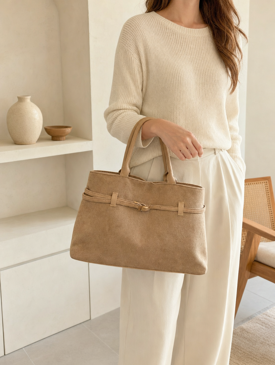 Camille Suede Tote