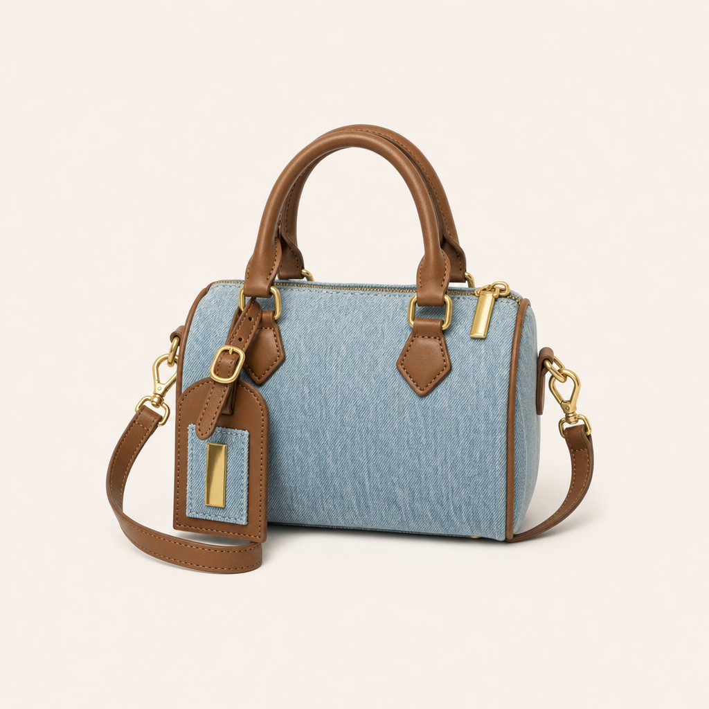 Lou Denim Bowling Bag
