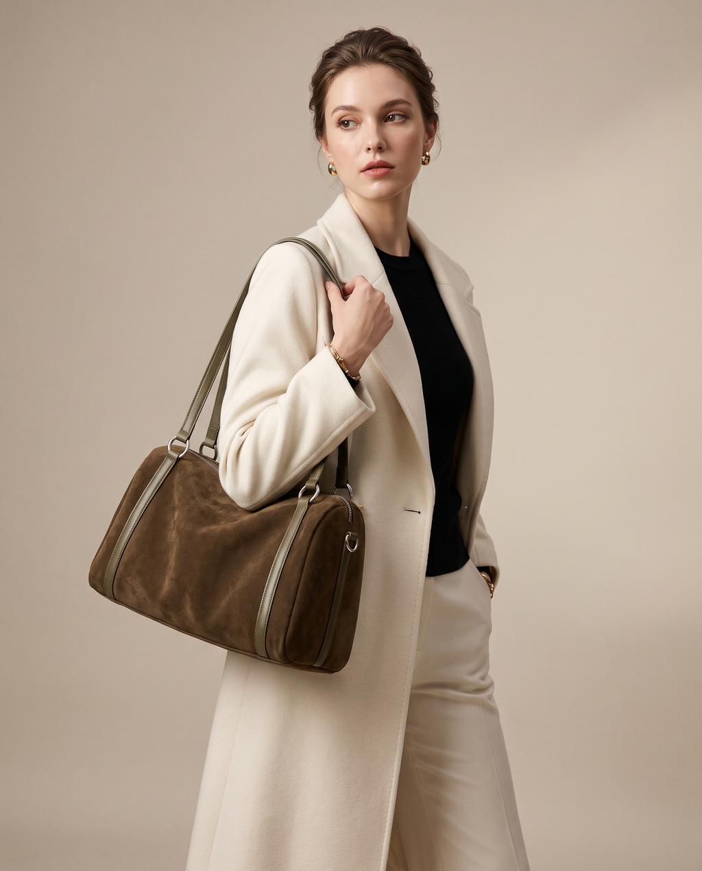 Amélie Suede Shoulder Bag