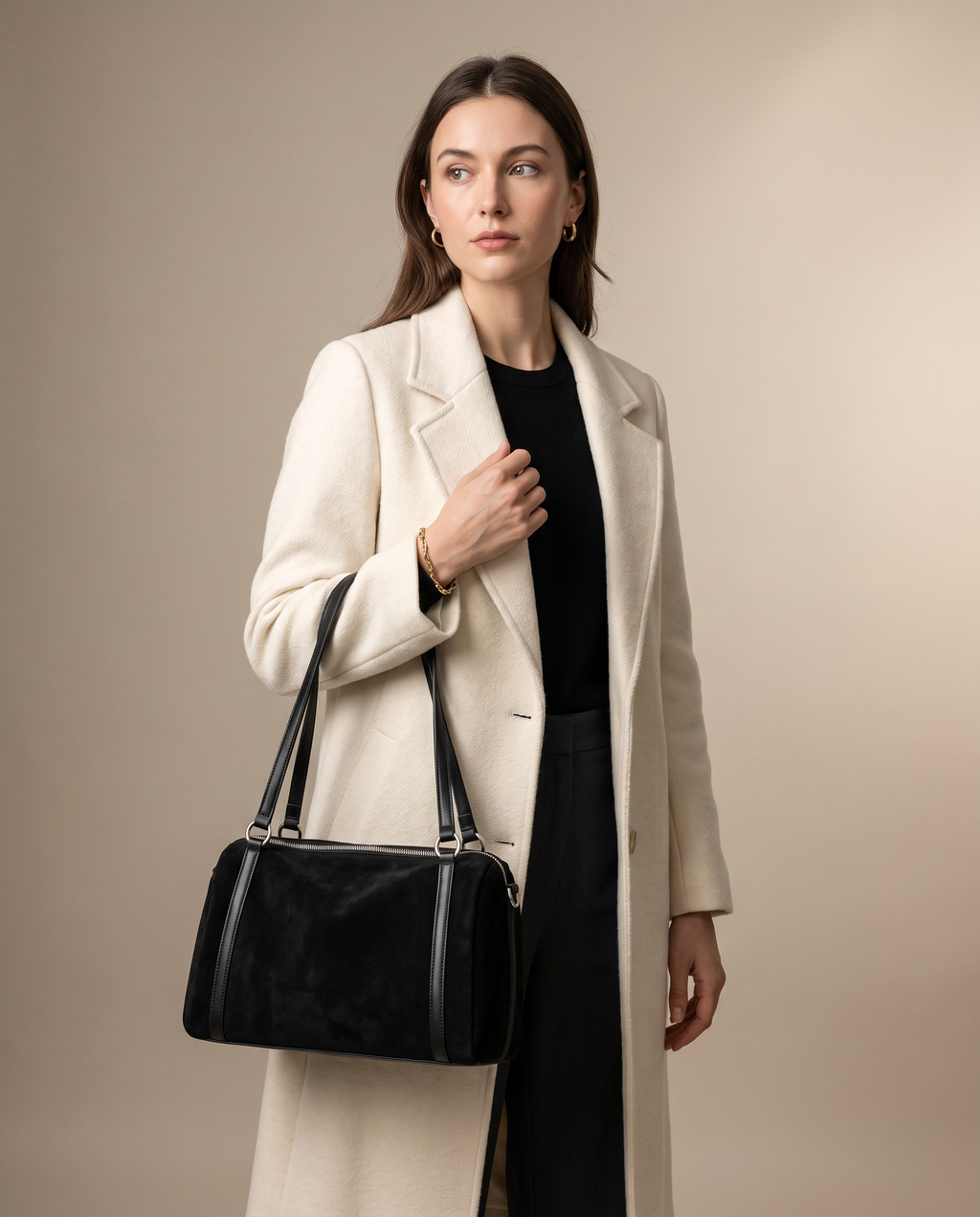 Amélie Suede Shoulder Bag