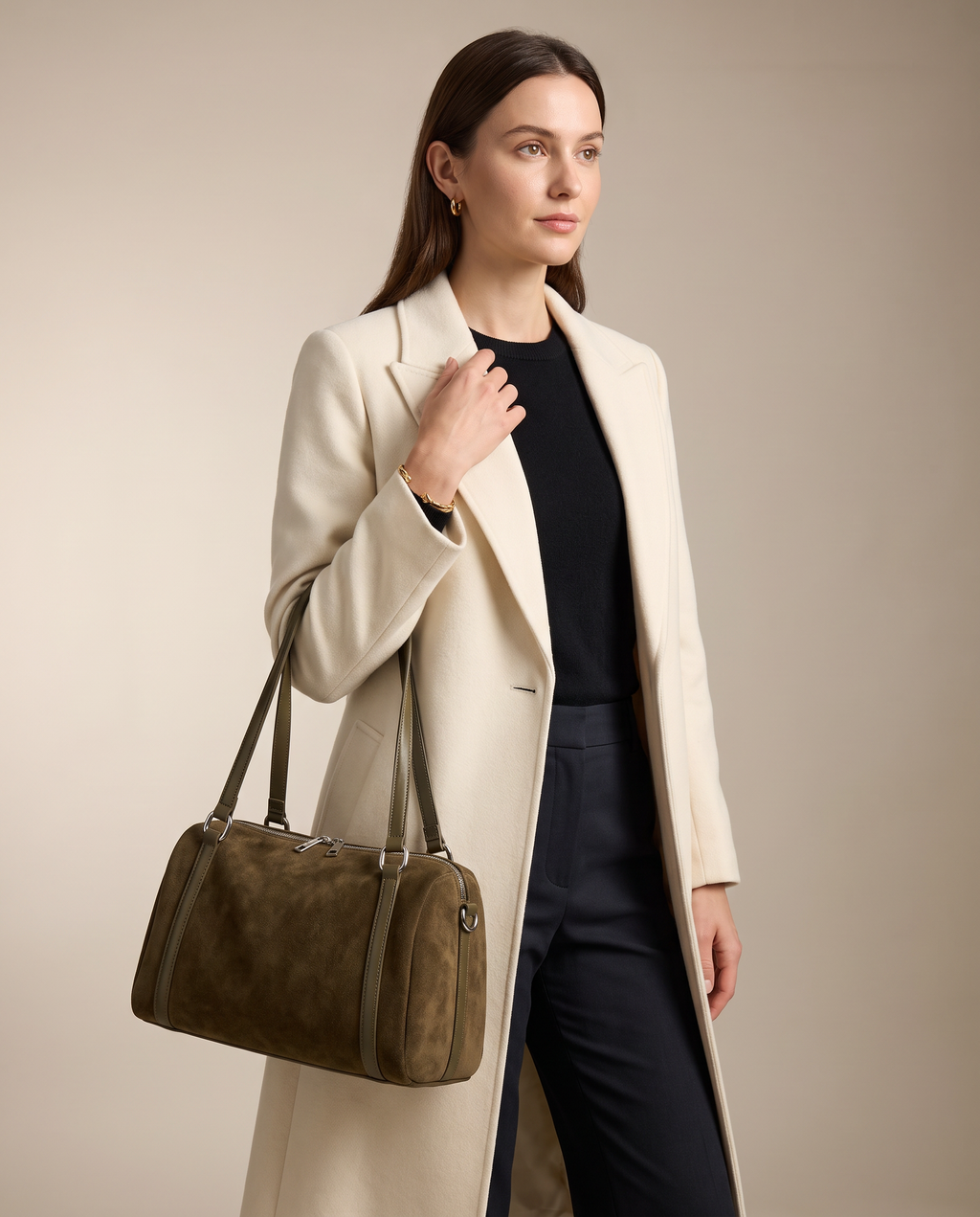 Amélie Suede Shoulder Bag