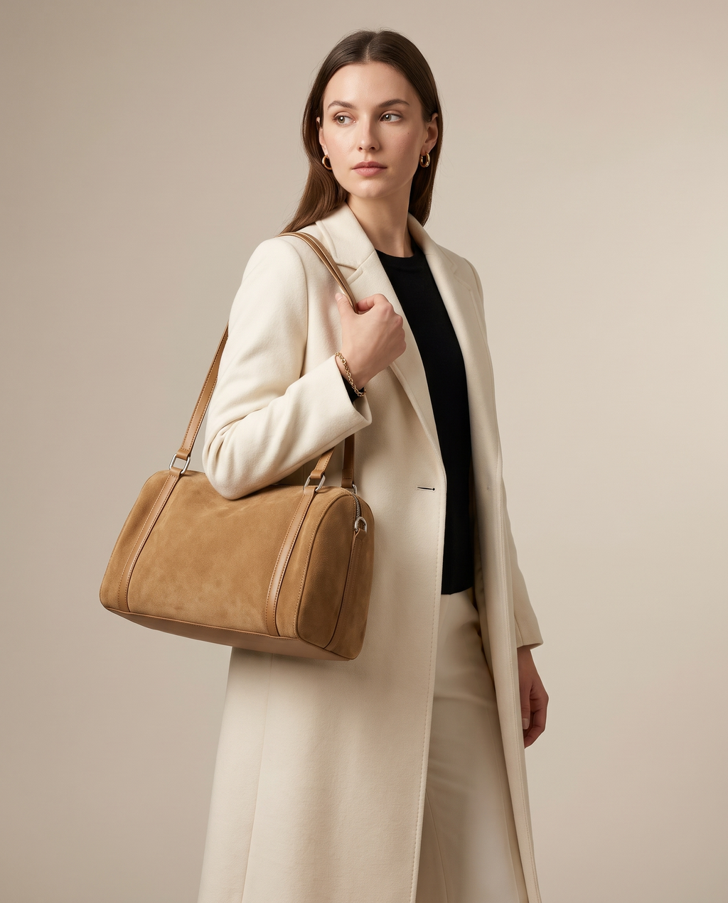 Amélie Suede Shoulder Bag