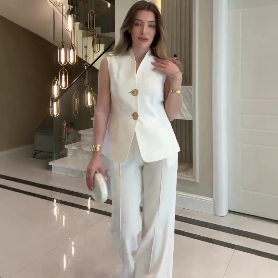The Sleeveless Power Suit