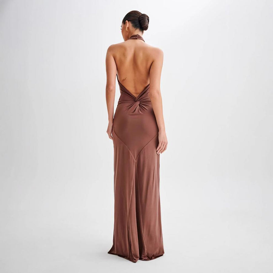 The Seraphina Halter Maxi