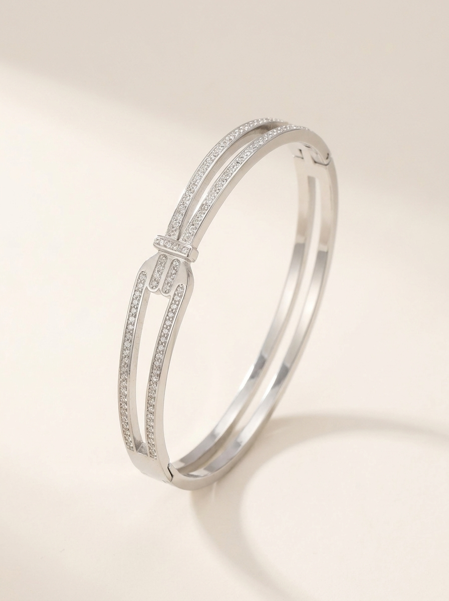 Noémie Double Row Bangle