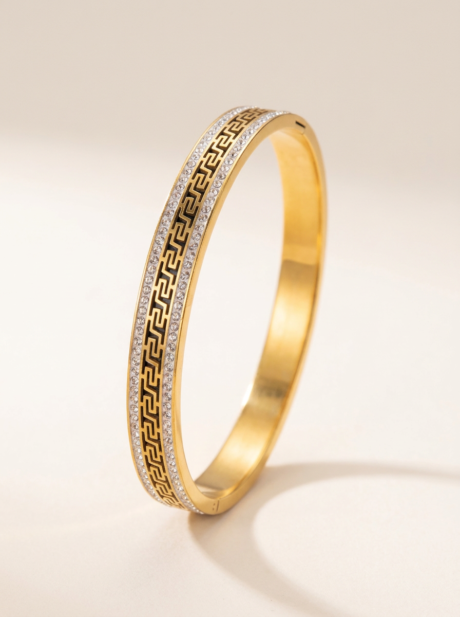 Athena Greek Key Bangle