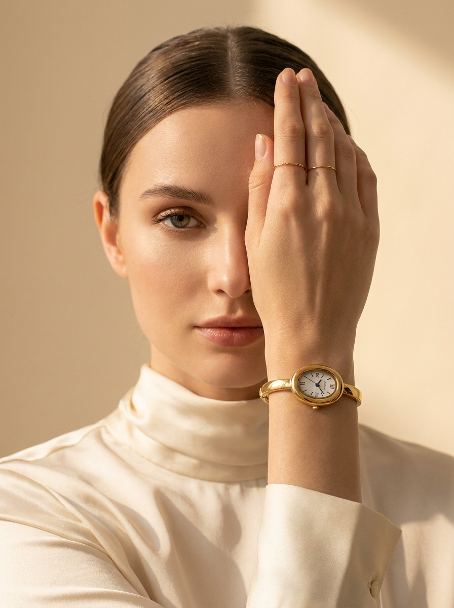 Aurélie Oval Bangle Watch